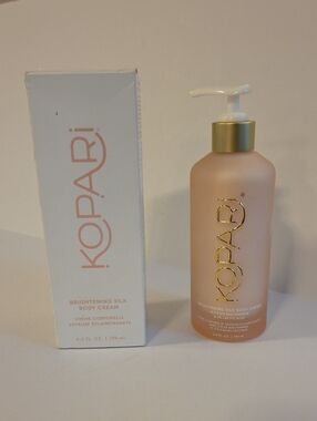 Kopari Brightening Silk Body Cream — Peach Pink & Gold Accents